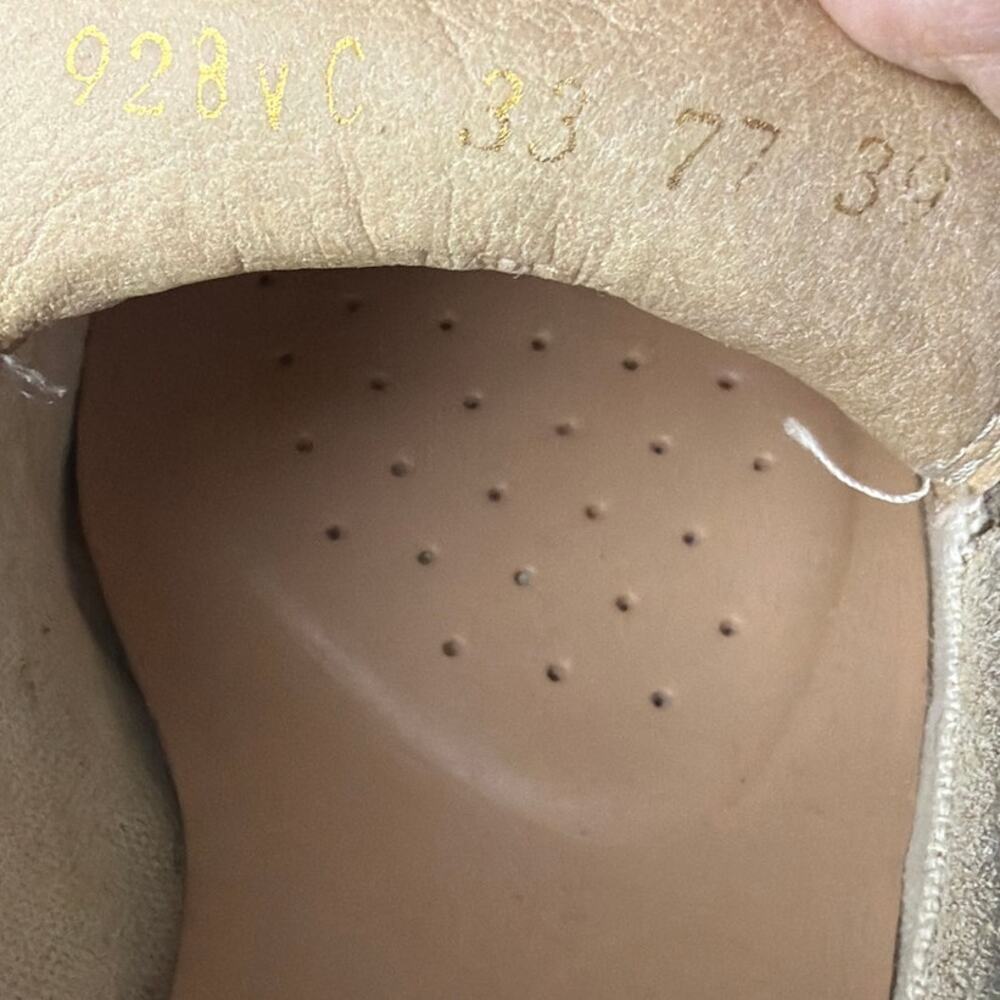 Geox D Ghoula Platform Loafers Beige Suede Studded Buckle Size 39 Office Casual - Picture 7 of 7